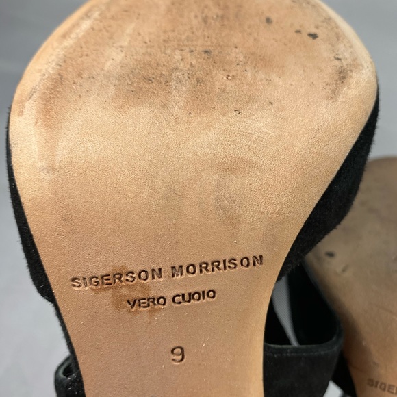 SIGERSON MORRISON | Mesh Macee Suede Heels 9 - Picture 14 of 15